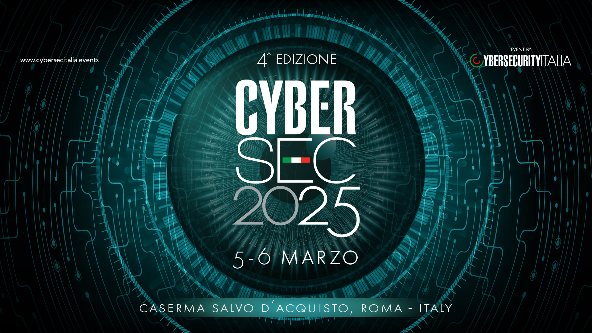 Cybersec2025, Roma, 5 e 6 marzo 2025